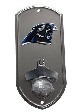 NFL Carolina Panthers Metal Wall Mounted Bottle Opener 45223